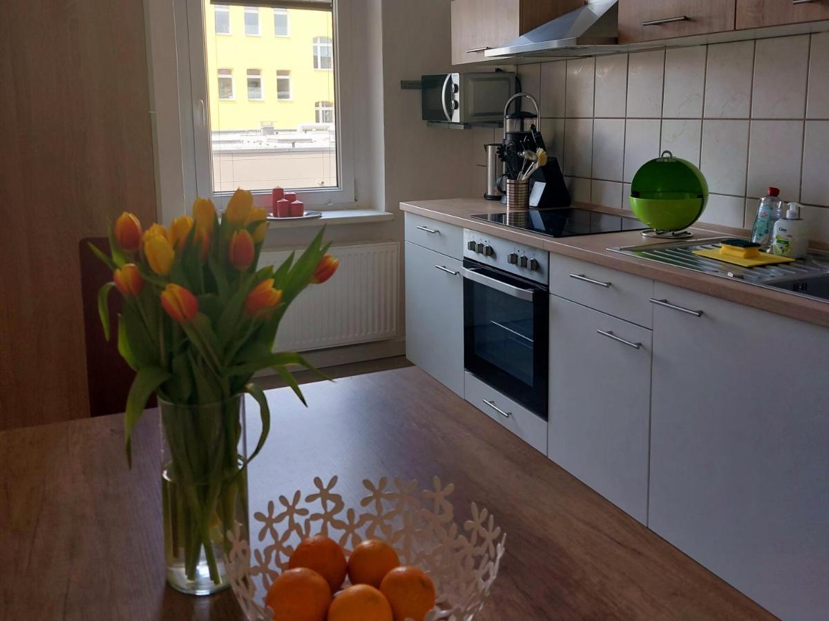Schoene Zwei-Zimmer-Wohnung "W2" Mit 4 Einzelbetten Und Wlan In Zwenkau Bei Leipzig Im Neuseenland Eksteriør bilde